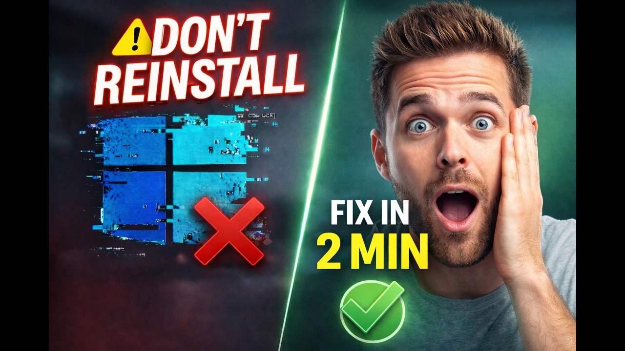 Fix Windows Without Reinstalling (3 Essential Commands) - YouTube
