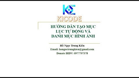 [KICODE - Tin học Nâng cao] Tạo mục lục tự động và danh mục hình ảnh trong Word