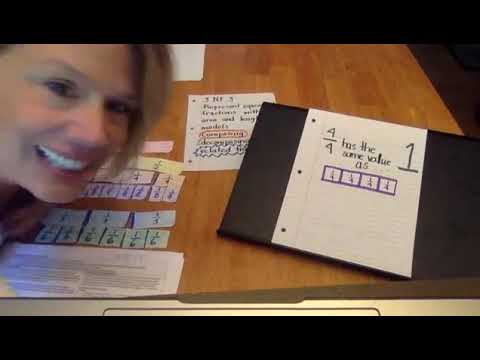 3.MD.3 Represent equivalent fraction with area and length models; Composing, Decompoising; Fractions