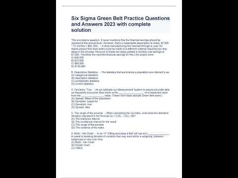 Six Sigma Green