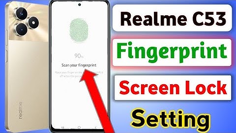 Realme c53 me fingerprint lock kaise kare/ how to Display Fingerprint setting in realme c53