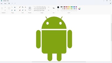 🔴How to draw Android (operating system) logo in MS Paint | Easy drawing#artandcraftworld2008