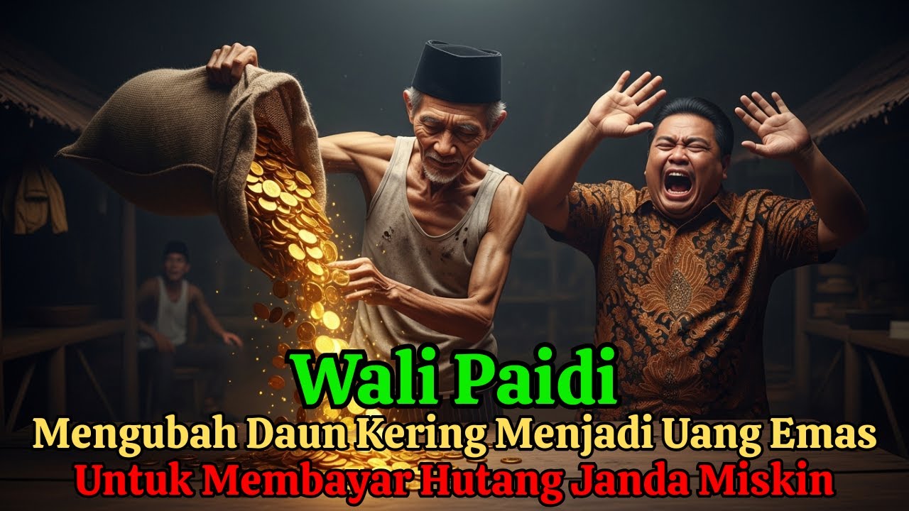 GEMPAR! Karomah Wali Paidi Mengubah Daun Kering Menjadi Uang Emas Untuk Membayar Hutang Janda Miskin