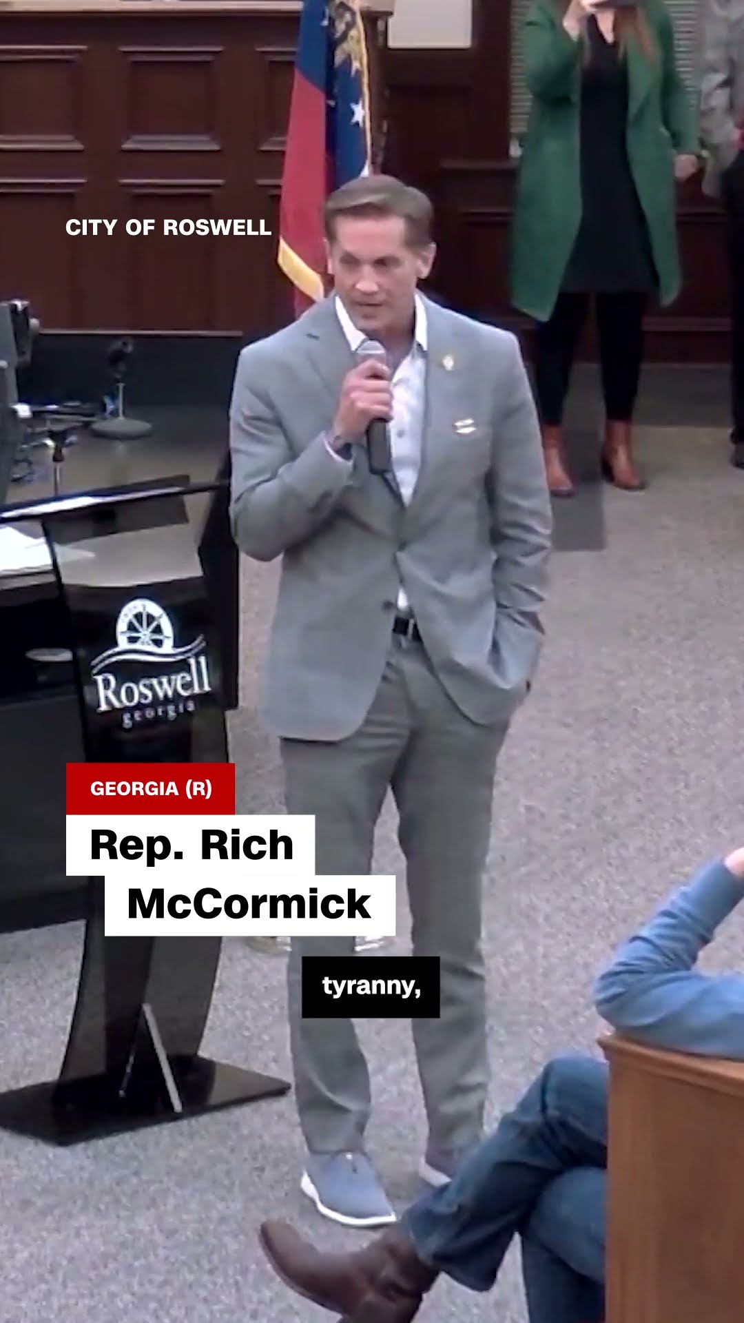Angry voters confront GOP representative over Trump