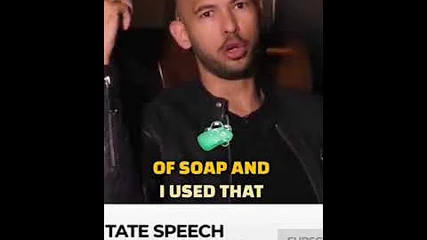 Andrew Tate Explains why he perfers soap over shower gel