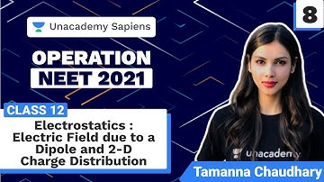 Operation NEET 2021 | Electrostatics L 8 | Electric field & 2D Charge | Class 12 | Tamanna