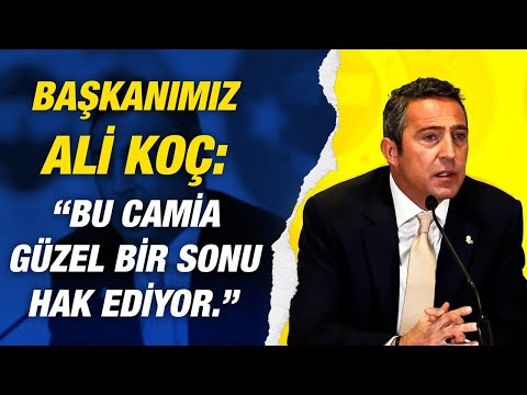 Başkanımız Ali Koç'un Basın Toplantısı