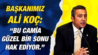 Başkanımız Ali Koç'un Basın Toplantısı