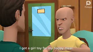 Caillou Misbehaves At Mcdonalds Grounded