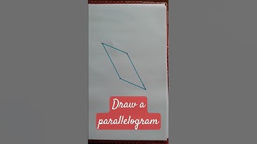 Draw a parallelogram in seconds