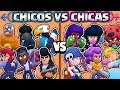 CHICOS VS CHICAS | CUAL ES MEJOR? | OLIMPIADAS de BRAWL STARS | Girls vs Boys