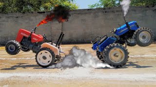 Toy Tractor Tochan | Swaraj 855 vs Sonalika 60 Di | Happy Model Maker