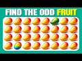 Find the ODD One Out - Fruit Edition???????????? | Easy, Medium, Hard - 30 Ultimate Levels | Quizzer Odin