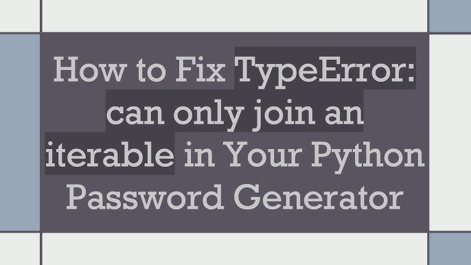 Python String Join Method Typeerror Exception Example How To Handle