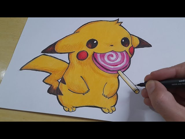 Pikachu! #desenho #aprendanotiktok #comodesenhar #anime #pikachu