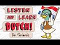 LEARN DUTCH WHILE YOU LISTEN | De Trein Reis – A Beginner Train Short Story Treinreis 🚂 🦆 🇳🇱