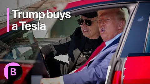 Watch: President Trump Tries Out a Tesla With Elon Musk