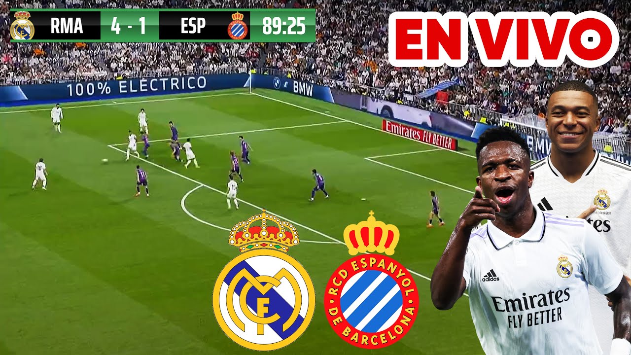 🔴 REAL MADRID VS ESPANYOL NARRACIÓN EN VIVO / LIGA ESPAÑOLA - JUEGA ...