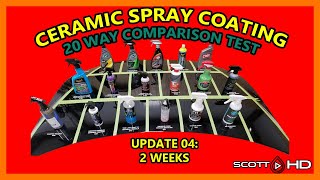 Ultimate Ceramic Spray Coating Test UPDATE 04 - 20 products, 1 hood.  Any New Failures? 2 WEEKS