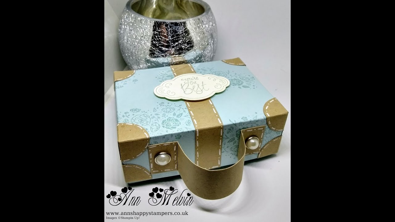 Gorgeous Suitcase Style Gift Box Using Wood Words