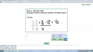 Complex fractions without variables Problems Type 2