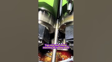 Two axis wire rolling machine for rolling teeth#thread#threadrollingmachine#knurlingmachine #threadr