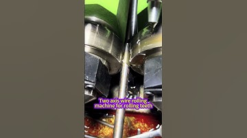 Two axis wire rolling machine for rolling teeth#thread#threadrollingmachine#knurlingmachine #threadr