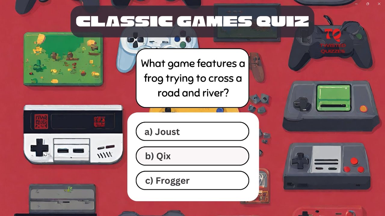 Classic Video Games Quiz - YouTube