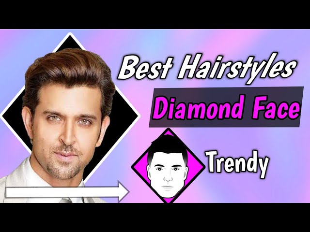 best hairstyles for diamond face shape men | diamond hairstyle | diamond  face hairstyles men - YouTube