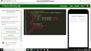 Apply the Default Bootstrap Button Style free code camp   Dani