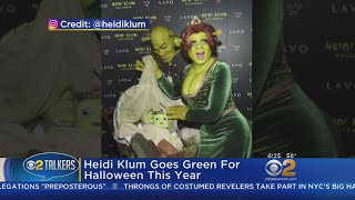 Heidi Klum Goes Green For Halloween