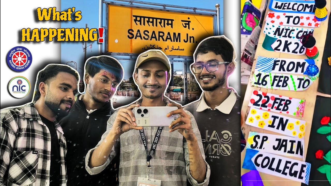 What's happening in SASARAM | NIC 2026 | Preparation Day-1 | Vlog  #nss #vksu #ara #art 