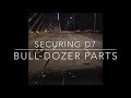 Securing Cat D7K Bulldozer parts