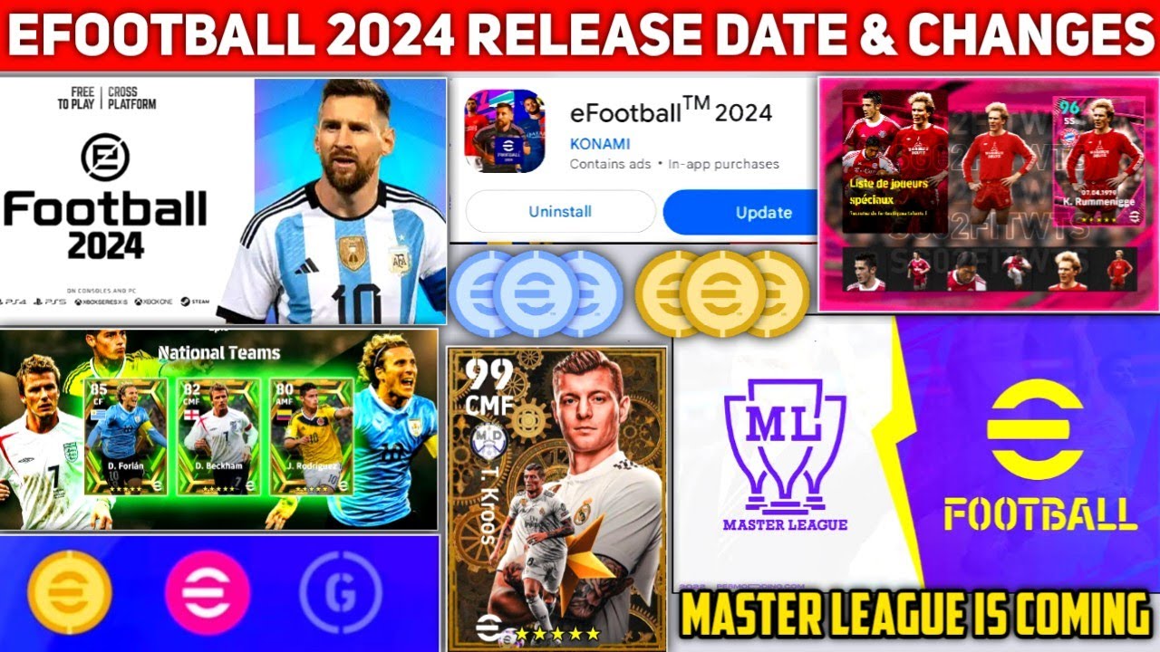 eFootball's 2024 update arrives today, but there's still no Master