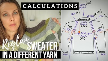 Knit Sweater in a different yarn | RAGLAN CALCULATIONS | handmade wardrobe