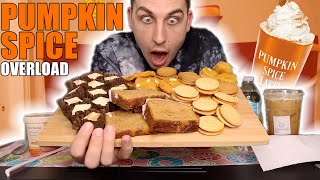 THE PUMPKIN SPICE OVERLOAD CHEAT DAY| 7,000 CALORIE FOOD CHALLENGE