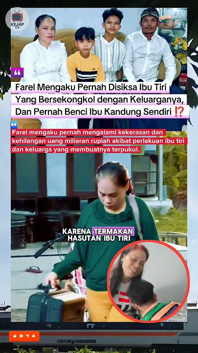 Farel Mengaku Pernah Disiksa Ibu Tiri, Dan Pernah Benci Ibu Kandung Sendiri 🥺 #farelprayoga #viral