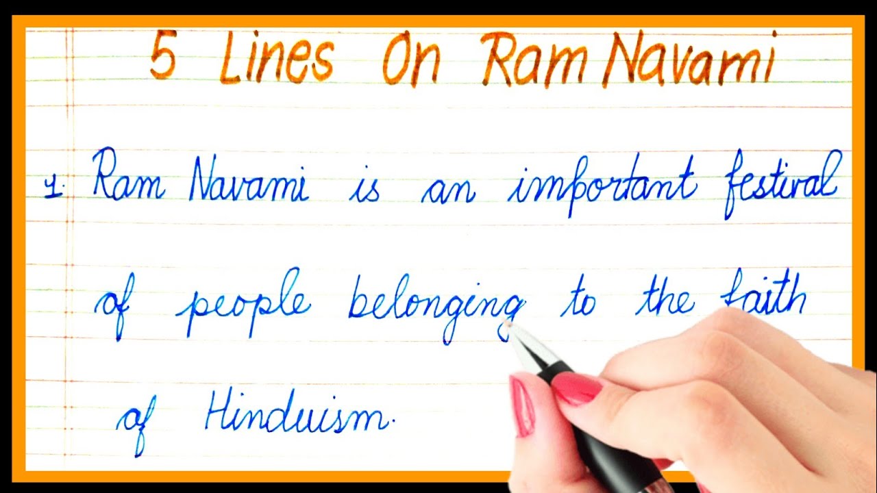 5 lines essay on ram navami in english | Easy lines on ramnavami | Few lines on ramnavami