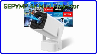 Proiettore Portatile,SEPYMP Mini Proiettore 4k,1080P FHD-WiFi 6-BT 5.2,Android 11,App Preinstallate Come ,YouTube