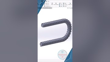 SOLIDWORKS - Swept Boss | Specify Twist Value Options   #solidworks #tutorial #swept #cad #shorts