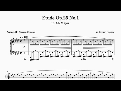 Etude Op.25 No.1 in Ab Major - Frédéric Chopin