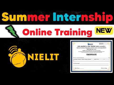 NIELIT Gorakhpur Online Summer Training Course | Training Certificate | Multiple Course