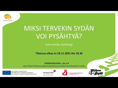 Tietoa Sydämestä - Miksi tervekin sydän voi pysähtyä?