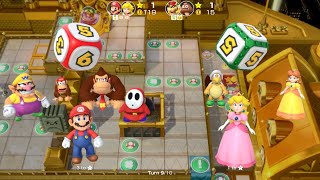 Super Mario Party - Mario and Peach vs Bowser and Goomba - Tantalizing Tower Toys