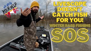 Living Proof: Forward Facing Sonar Doesn't Catch Fish For You | Winter Bass Fishing SOS