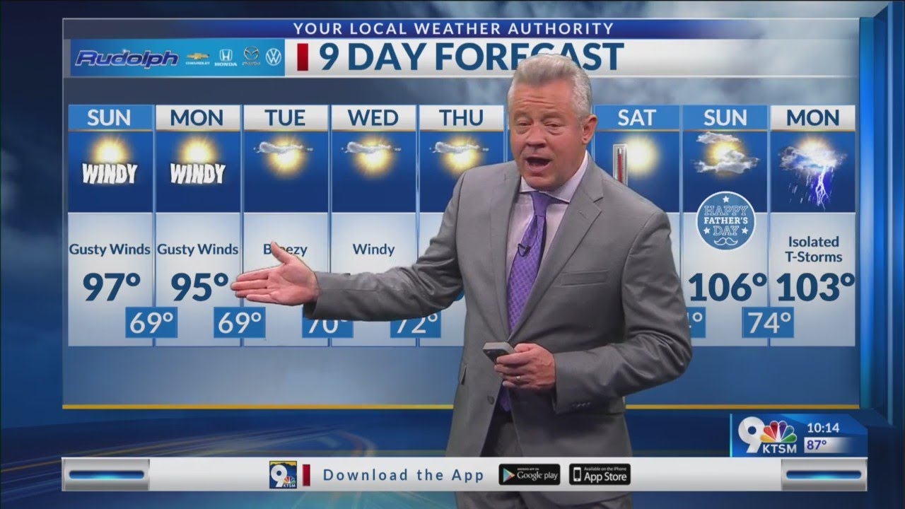 Hot Winds Sunday; Triple Digits Begin Wednesday; 106 on Father’s Day ...