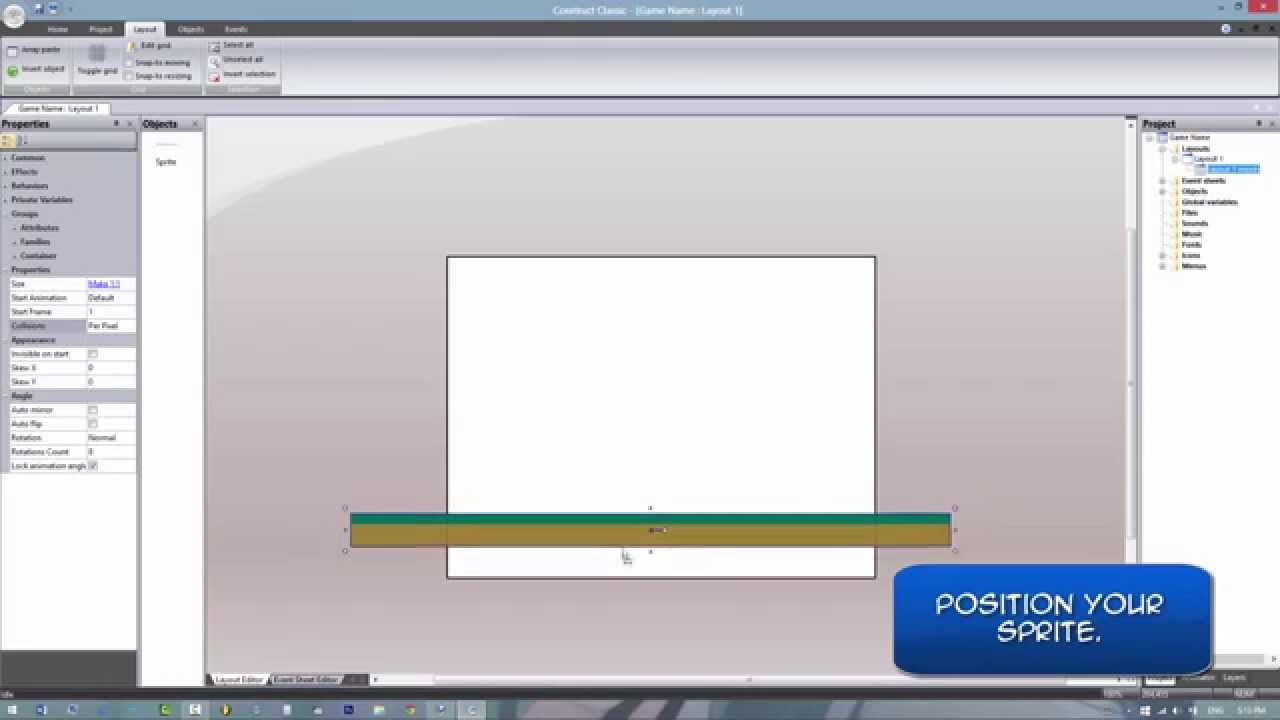 Construct Classic Tutorial: How to Import Sprites - YouTube