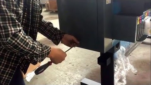 AM.CO.ZA FastCOLOUR Eco-Solvent Ink Printer Indication Light Installation