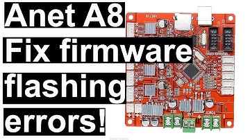 Anet A8 repair broken bootloader, fix common firmware flashing issues with an Arduino Uno