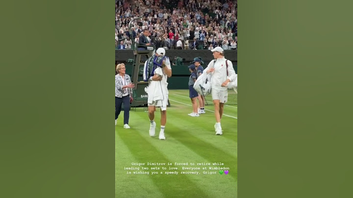 Dimitrov was leading Sinner 2-0 in sets when he got injured 😭❤️ A sad ending for Grigor at Wimbledon